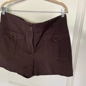 White House Black Market Dark Brown Women's Cargo Shorts